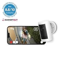 New Ring Outdoor Camera Plus Battery | DIY Wireless Outdoor Security Camera | Retinal 2K, Low-Light Sight | alternative to CCTV system I 30-day free trial of Ring Protect Plan