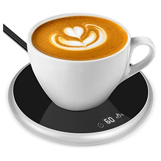 Coffee Mug Warmer, Coffee Warmer with Automatic Shut Off Beverage Warmers Cup Heater for Desk Coffee Warmer Keep Temperature Up to 131℉/ 55℃, Safely Use for Office/Home to Warm Coffee Tea Milk Candle