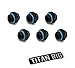 XSPC G1/4" 5mm Male to Male Fitting, Matte Black, 6-pack