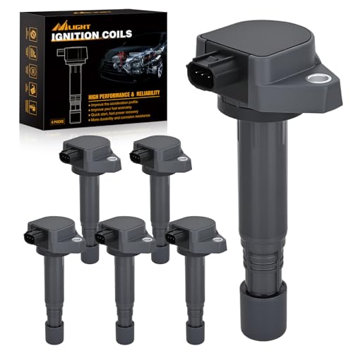 Nilight Ignition Coil Pack Fit for 2008 2009 2010 2012 2013 2014 2015 2016 Honda Accord Odyssey Pilot Ridgeline Acura RDX RL TL MDX ZDX TSX 3.5L 3.7L V6 OE# UF624 5C1722 Ignition Coils Set of 6
