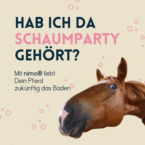 nimo® Shampoing pour chevaux sensibles | Sans parfum & pH neutre avec collagène | Pour toutes les races de chevaux et chevaux sensibles | Pour une meilleure maniabilité et un pelage brillant | 100 % – vue 2