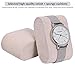 BEWISHOME Jewelry Box Organizer with 4 Watch Case Removable Tray Watch Jewelry Box Organizer for Women Men, Velvet Jewelry Boxes for Earring Ring Bracelet Watch, PU Leather Grey SSH07H