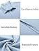 COOFANDY Mens Short Sleeve Button Down Shirts Beach Wedding Linen Shirt Loose Fit Camp Tops Light Blue