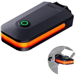 RAVEMEN CL01 Bike Tail Light, 300° Wide-Angle Rear Bicycle Light | for Night Riding, Saddle Mount Bike Taillight Safety Accessories with Auto On/Off, Brake Sensing, 5 Modes, 2 Mounting Ways