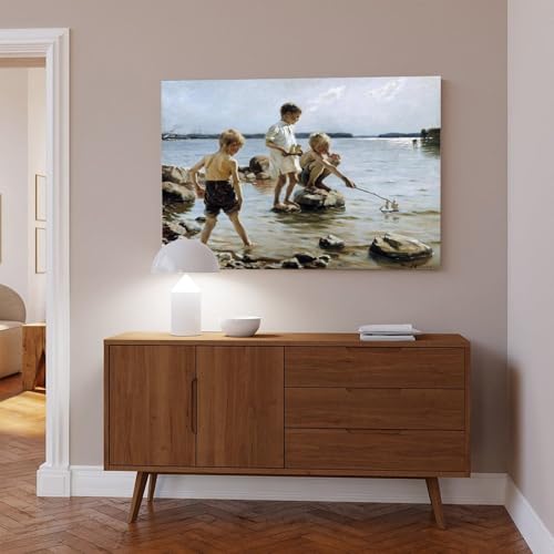 Impression sur toile Albert Edelfelt de qualité supérieure avec cadre à suspendre - 6