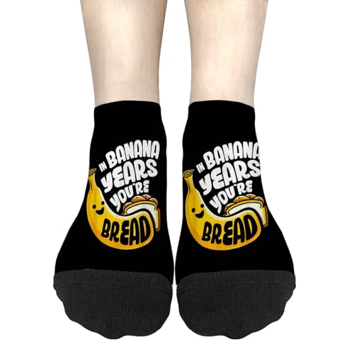 In banana years... you're breadMens Dress Socks bread Short for Men's Sock No Show Liner Sock Cute In banana years... you're bread Short Boot Sock Men