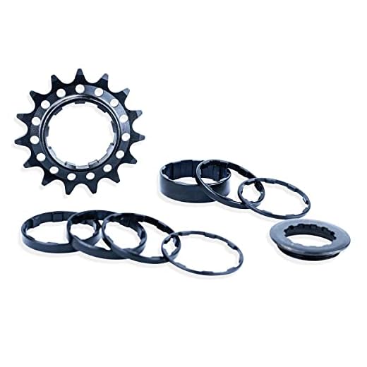 ALAUDARK Sinlge Speed Cassette Conversion kit for Fixie BMX Dirt Jump MTB Bike Compatible with Shimano 11S 10S 9S 8S 7S