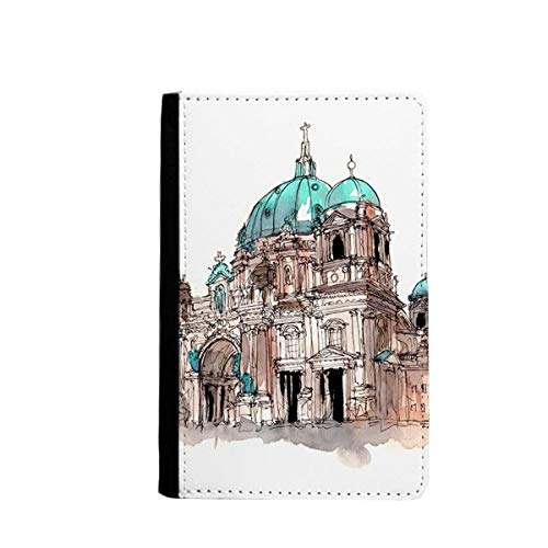 Protège-passeport Berlin Cathédrale multicolore étui portefeuille voyage