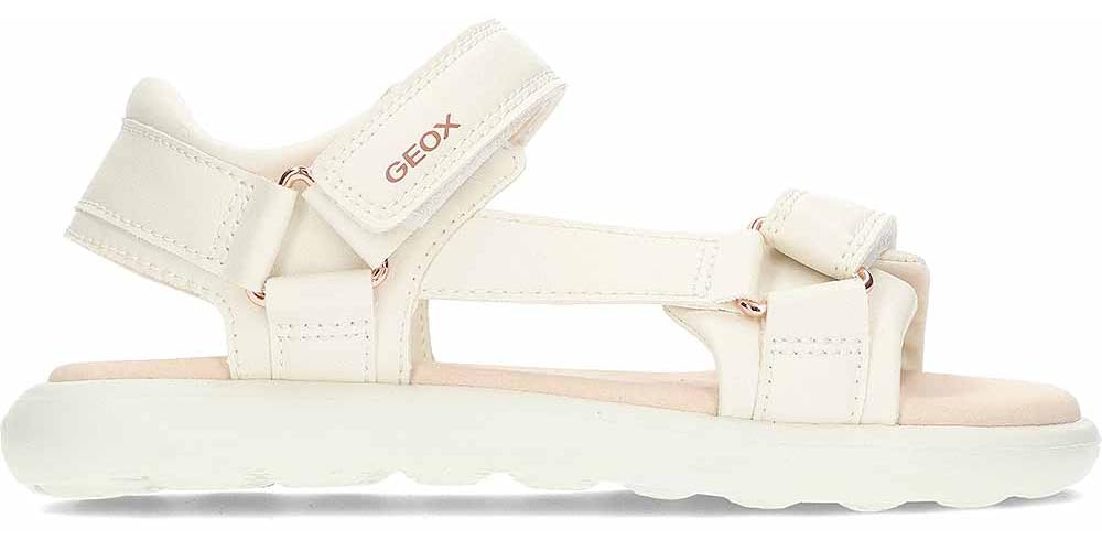 Geox J SANDAL PUFFYPOP GI, Girls’ Sandal, Lt Ivory,