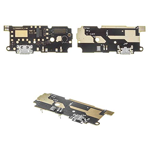         Flex Cable Reparación Piezas de Repuesto Compatible con Xiaomi Redmi Note 4 Global (2017), (micrófono, conector de carga, placa de carga, Redmi Note 4X (Helio X20))       
