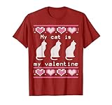 brutto san valentino maglietta il mio gatto è il mio san valentino maglietta