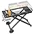 Foldable Grill Cart Table for Blackstone 22 Inch 17 Inch Tabletop Griddle Accessories,Portable Collapsible Grill Stand for Backyard, Camping and Outdoor Cooking with Wheels Side Table Transport Handle