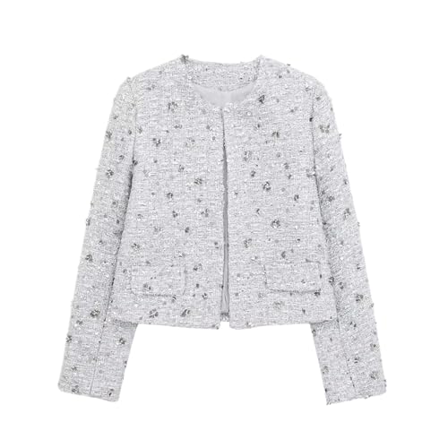 Manteau lâche casual perlé femmes pour le printemps et l'été