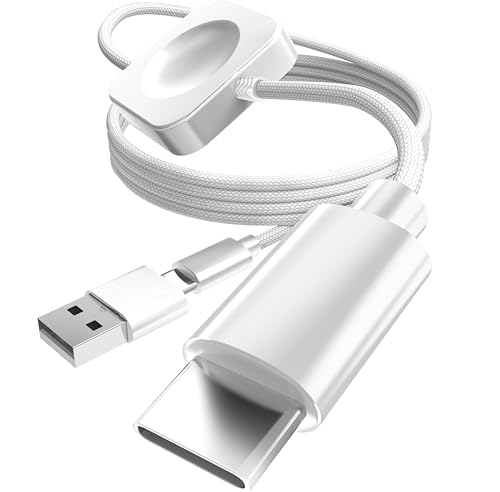 CTREEY 2-in-1 Fast Charging USB C to C Cable with Built in Apple Watch Charger for iPhone 17/16/15, iWatch Ultra 3/2/1 & Series 1-11, Vacation Camping Essentials, Portable for Samsung/Google, iPad