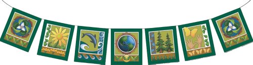 Decorative Prayer Good Karma Flag 'Eco-Logic Flag'