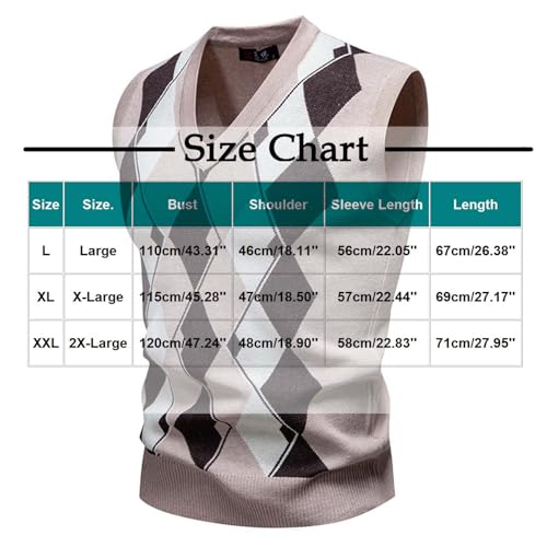 Cambkatl Men's Preppy Style Sweater Vest, Vintage Argyle Graphic V-Neck Sleeveless Pullover 2025 Fall Casual Knitwear3