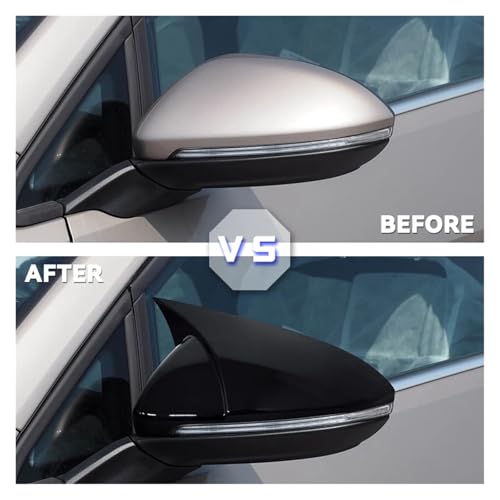 Coque rétroviseur Golf MK7 MK6 en ABS injecté résistant style carbone - 2