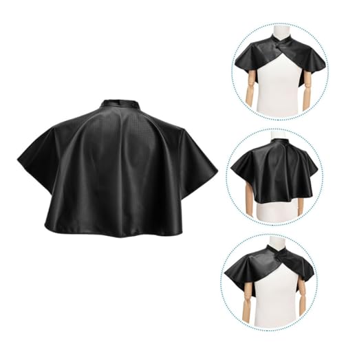 Capa impermeable para corte de cabello 2 pcs negra miniatura 7