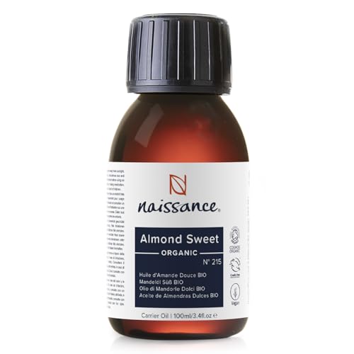 Naissance Aceite de Almendras Dulces BIO n. º 215 100ml - Puro, natural, certificado ecológico, prensado en frío,
