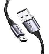 UGREEN Câble Mini USB Nylon Tressé Câble USB 2.0 Type A vers Mini B Coque en Aluminium Compatible...
