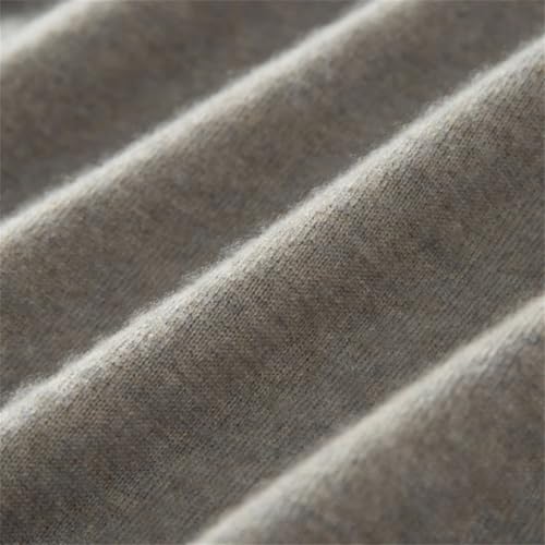 Hgvcfcv Men Fall Winter Mock Neck Knitted Casual Office Soft Warm Clothes Solid Pullover Sweater3