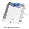 Vitafit-Digital-Body-Weight-Bathroom-Scale-Weighing-Scale-with-Step-On-TechnologyExtra-Large-Blue-Backlit-Display-and-Batteries-Included-400-PoundsClear-Glass Vitafit Digital Bathroom Scale for Body Weight,Weighing Professional Since 2001,Extra Large Blue Backlit LCD and Step-On, Batteries Included, 400lb/180kg,Clear Glass,Silver