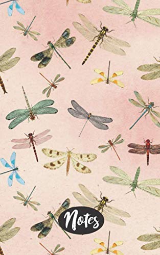 Notes: Dragonfly Vintage Design Composition Notebook with 120 ruled themed pages Handy sized 5"x8" size - notepad with lined pages