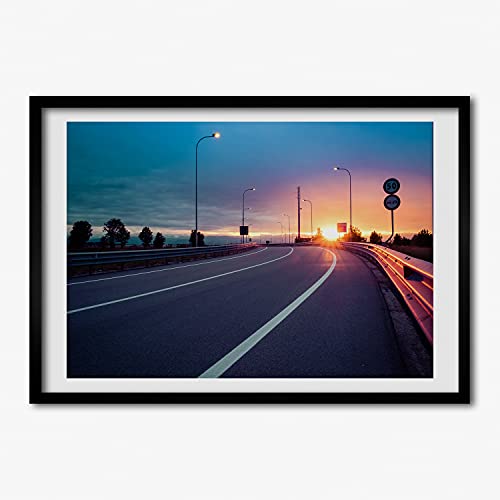 Affiche 70x50 cm cadre photo MDF Tulup | Tableau peinture décoration murale