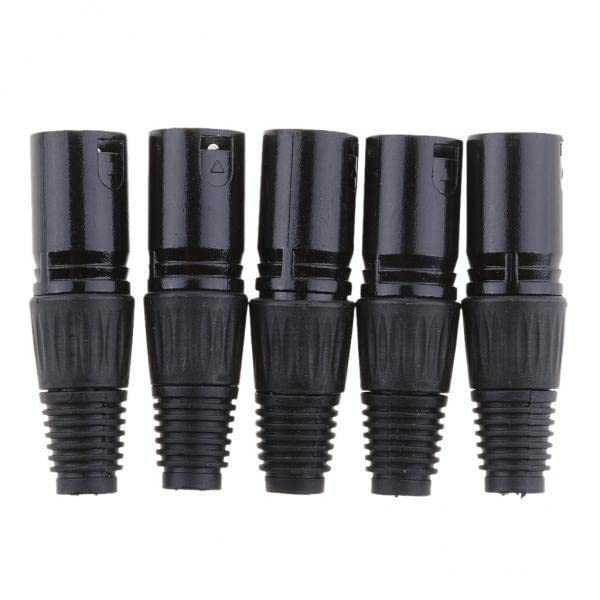 2x5pcs Speaker Cable XLR Male Connector End for Mic Audio Loudspeaker-picture-22