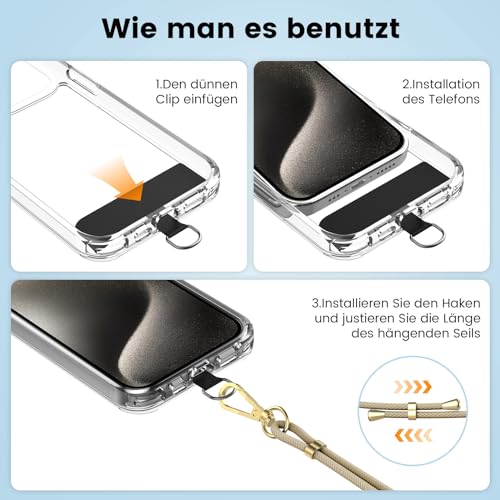 OLEPHY Crossbody Phone Lanyard Strap, 2 Packs with 4 Pack Patchs - Image 2