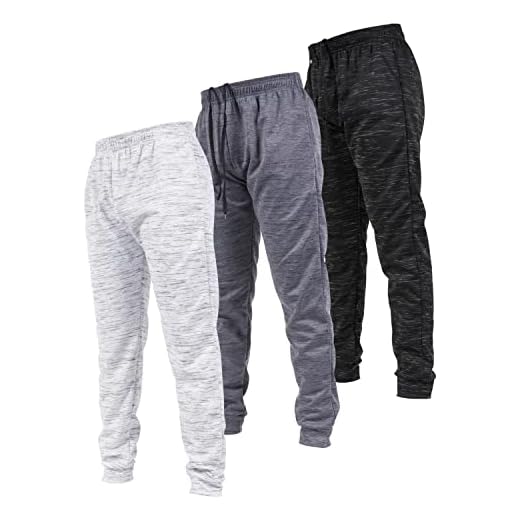 Ultra Performance 3 Pack Joggers for Men Athletic Sweatpants, with Pockets