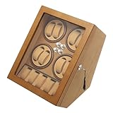 Ficwzw Caricatore automatico per orologi 8+5 con retroilluminazione a LED, 4 modalità di rotazione, motore silenzioso in rame, design elegante per fino a 8 orologi, perfetto per collezionisti di