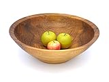 Gedrechselte Schale, Obstschale, Dekoschale, Holzschüssel ∅42 cm Handarbeit aus Deutschland, massives Walnussholz, Holzschale, unikat, nachhaltig, umweltfreundlich, Walnußholz