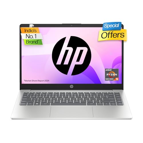 HP Laptop 14, AMD Ryzen 5 7520U, 14-inch (35.6 cm), FHD, 8GB LPDDR5, 512GB SSD, AMD Radeon Graphics, FHD Camera w/Privacy Shutter, Backlit KB (Win 11, MSO 2021, Silver, 1.4 kg), hr0001AU HP Laptop 14, AMD Ryzen 5 7520U, 14-inch (35.6 cm), FHD, 8GB LPDDR5, 512GB SSD, AMD Radeon Graphics, FHD Camera w/Privacy Shutter, Backlit KB (Win 11, MSO 2021, Silver, 1.4 kg), hr0001AU