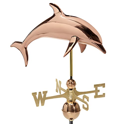 Good Directions 9507P Dolphin Pure Copper Weathervane