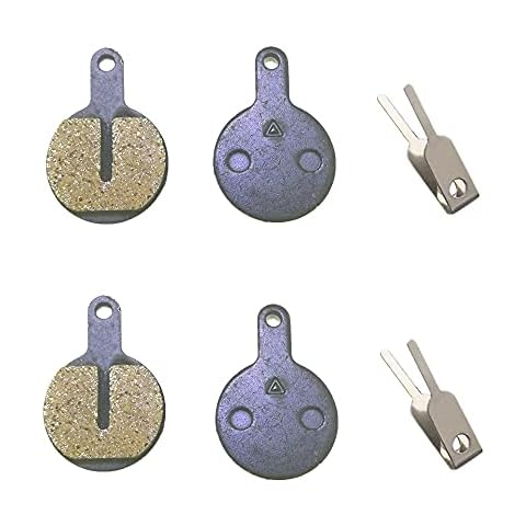 YAIYEFU 2 Pairs Bicycle Disc Brake Pads, with Springs & Securing Clips Bicycle Disc Brake Pads for Tektro Novela Lyra L10 11 IOX(Resin, Semi-Metallic, Sintered Metal) Cover