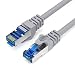 Produktbild JAMEGA - 3m CAT 7 Netzwerkkabel Gigabit Ethernet Lan Kabel in grau | 10000 Mbit s | Patchkabel Cat.7 Rohkabel S FTP PIMF Schirmung mit RJ45 Stecker | Switch Router Modem Access Point