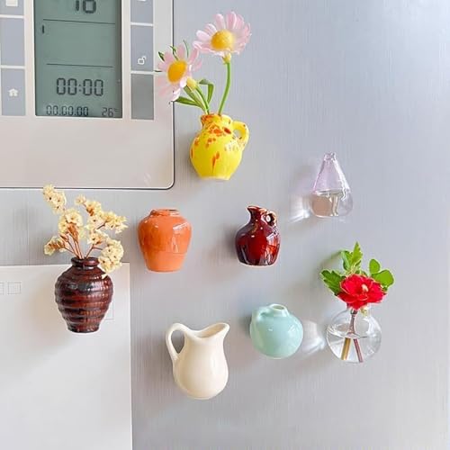 Imanes de mini macetas cerámicas 3D para regalar y decorar casas 8