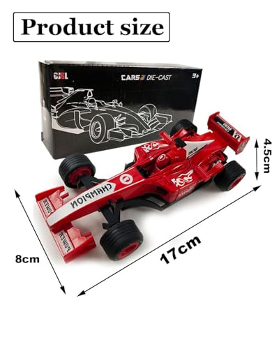 Image of Formula Racing Model, Red Racing Model Decoration, 17 * 8 * 4.5 cm, for Kids, Birthday Present, Collectible Item, Model Kits for 10+ Year Old Boys & Girls or Adult Motorsport Fans