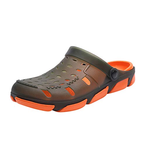 Fannyfuny_Zapatos Hombres Zuecos Hombre Zuecos para Unisexo Zapatillas de Trabajo Zapatos Mujeres Sandalias Verano Malla Zuecos Playa Piscina Sanitarios Enfermera Zapatillas de Trabajo 40-45
