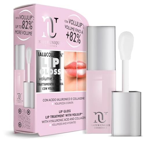 Natur Unique - IALU LIP GLOSS VOLUME XXXL | Gloss Rimpolpante con Acido Ialuronico e Collagene Vegetale | Lip Plumper Colorato Effetto Volume & Brillantezza | Made in Italy | 8 ml