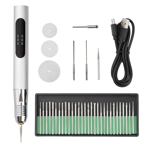 Mini Engraving Pen,Mini Electric Engraving Machines Engraver Pen, Rechargeable Engraving Pen Cordless Rotary Tools Easy to Use Simple to Operate