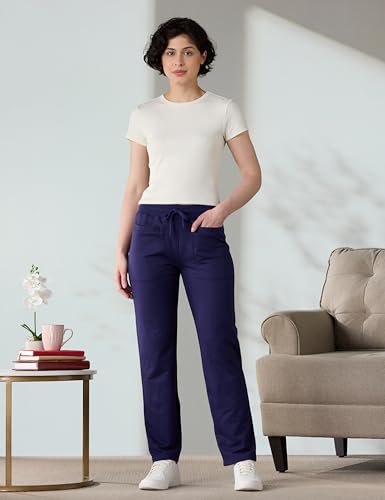 Image of Amazon Brand - Symbol Women's Straight Fit All-Season Jogger Track Pant (Mid Rise | Ankle Length) (Available in Plus Sizes)