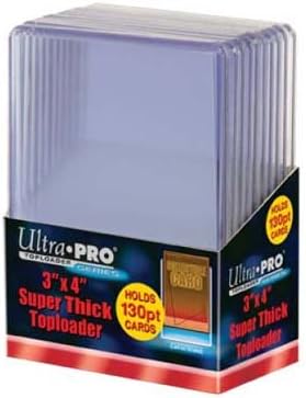 Ultra Pro Toploader 130pt super épais 7,6 x 10,2 cm – 10 ct
