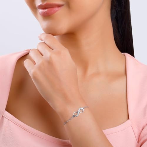 Image of GIVA 925 Silver Unbreakable Bond Bracelet, Adjustable | Gifts for Women and Girls | With Certificate of Authenticity and 925 Stamp | 6 Months Warranty