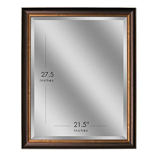 Head West Oil Rubbed Bronze Rectangular Framed Beveled Accent Wall Vanity Mirror - 26 X 32 #TOP4