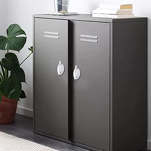 KOMUNJ 6 Stück Weiße Klebriger Türgriff, Türgriff Kleben, Selbstklebend Pull Griff, Selbstklebend Kunststoffgriff, für Türen und Fenster, Schränke
