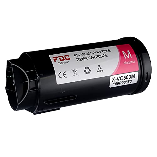 FDC C500 C505 106R03860 Compatible Toner Cartridges Replacement for Xerox VersaLink C505 C505S C505X C500 C500N C500DN Printers (Magenta)