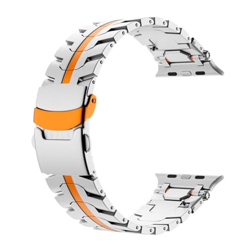 Bracelet métal Apple Watch S10 46mm pour le bureau et le sport