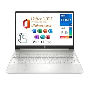 HP Notebook Pavilion Business (2024), tela FHD de 15,6 polegadas, com Free Lifetime Office 2021, Intel i7-1255U (10 núcleos, até 4,7 GHz), 16 GB, SSD de 1 TB, Intel Iris Xe Graphics, Windows 11 Pro,